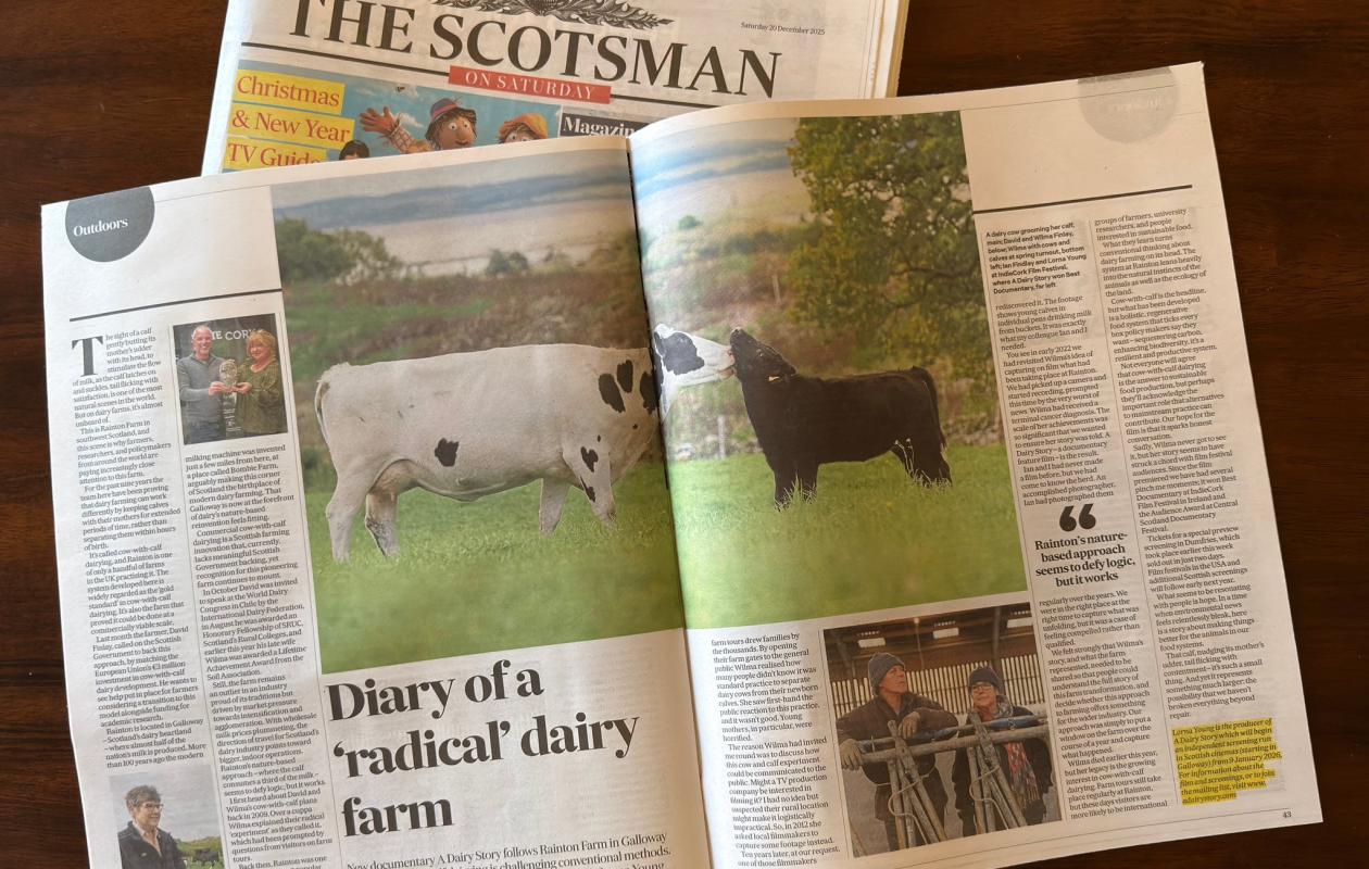 A Dairy Story in The Scotsman Magazine